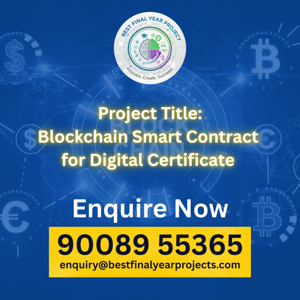 Blockchain Smart Contract for Digital Certificate Project featured image