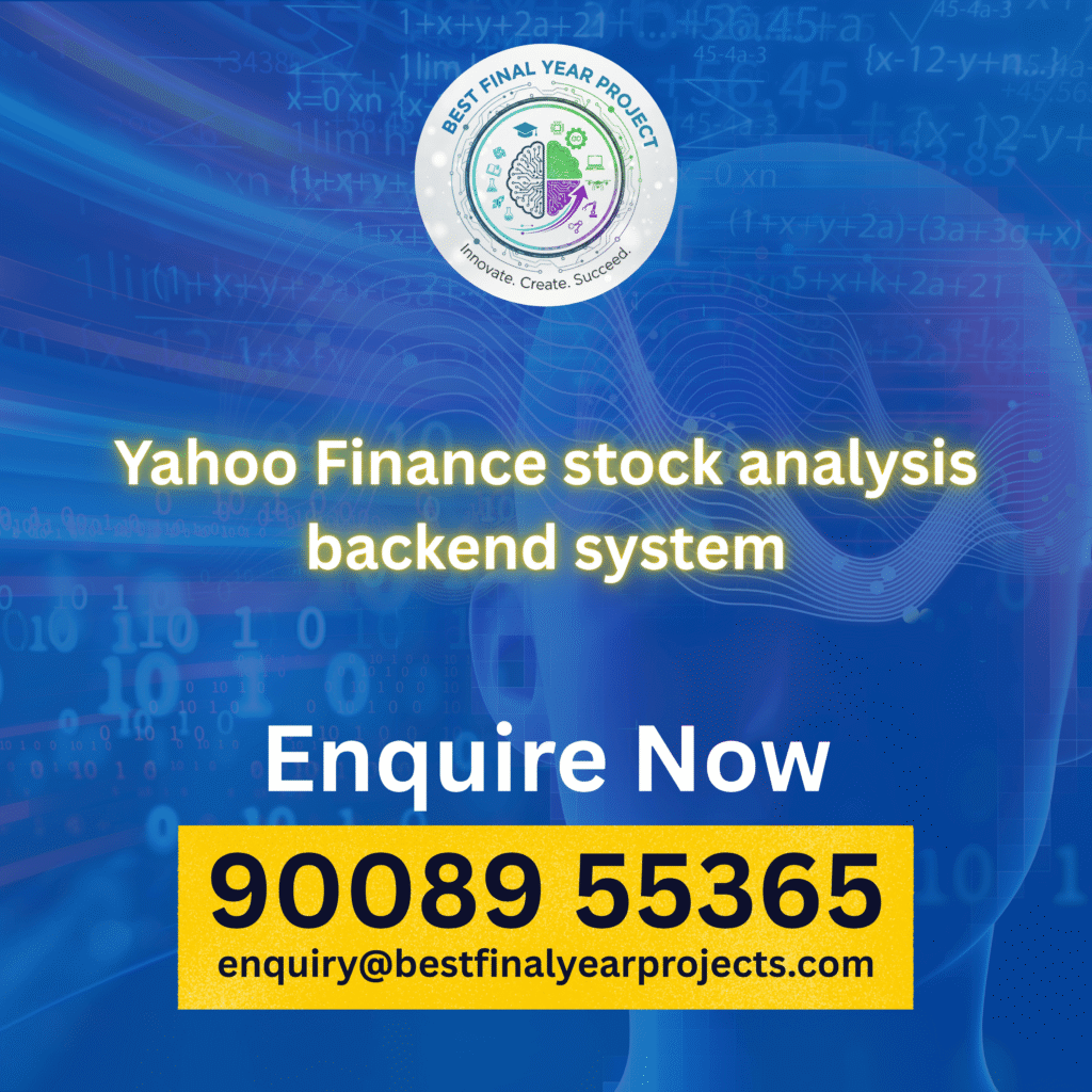 Finance stock analysis backend system